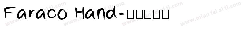Faraco Hand字体转换